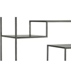 Regał WOLFRAM 185 cm metalowy czarny*J-Line Best
