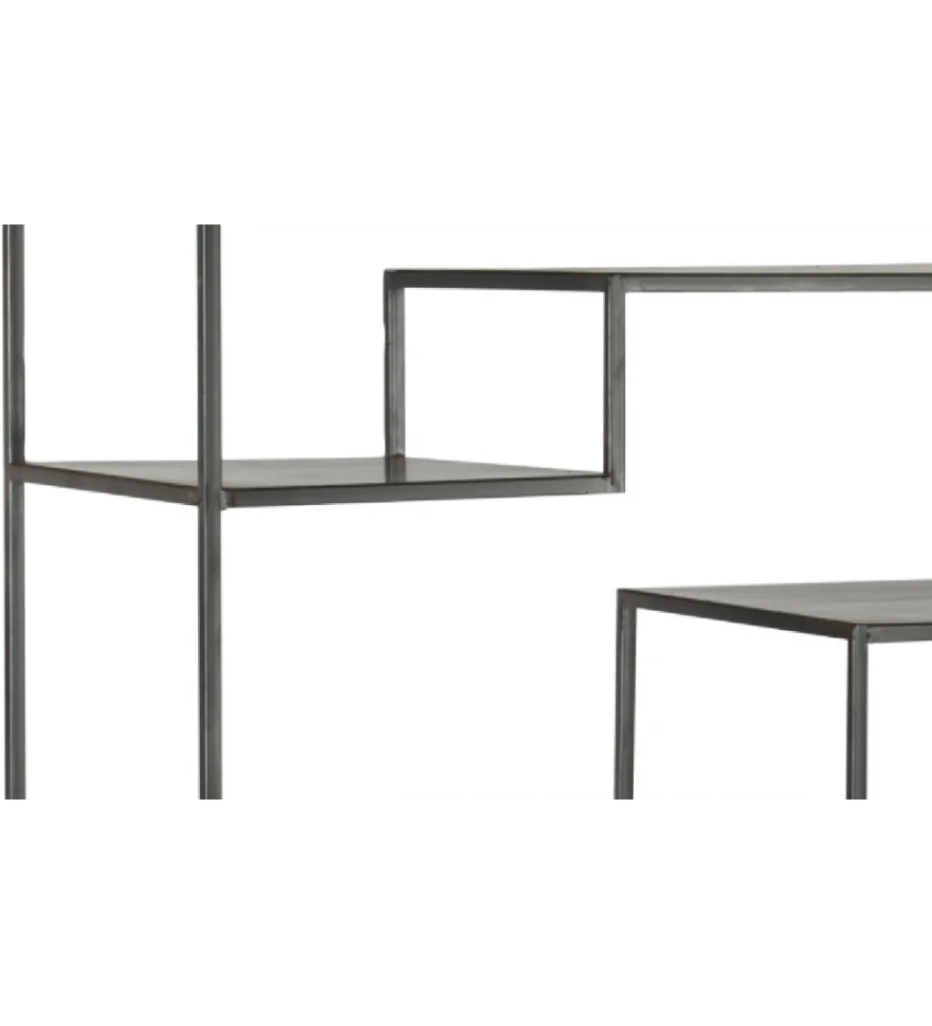 Regał WOLFRAM 185 cm metalowy czarny*J-Line Best