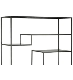 Regał WOLFRAM 185 cm metalowy czarny*J-Line Best