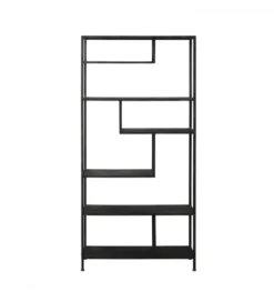 Regał YLAYA 213 cm antyczny czarny*L&L Outlet