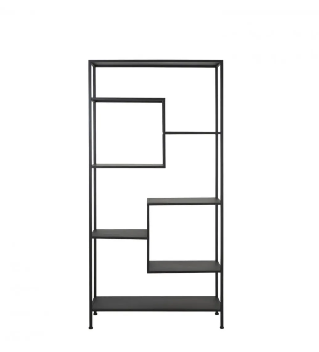 Regał YVANA 200 cm czarny matt*L&L Sale