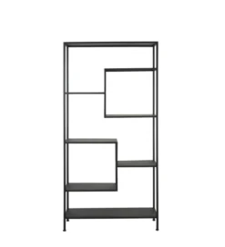 Regał YVANA 200 cm czarny matt*L&L Sale