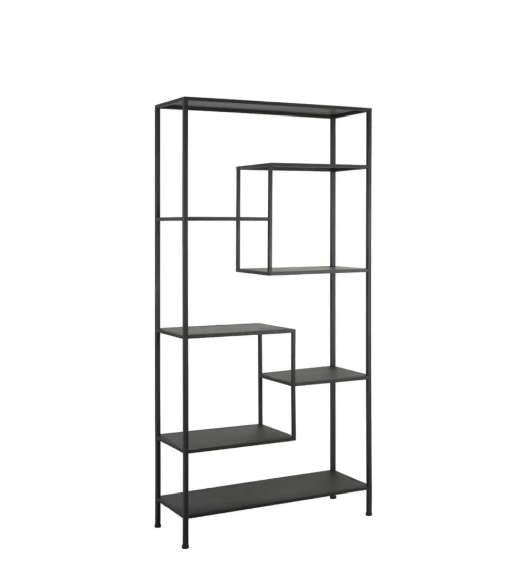 Regał YVANA 200 cm czarny matt*L&L Sale