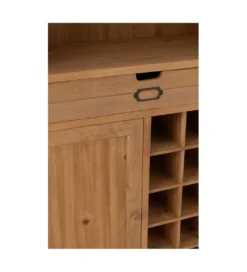 Regał z miejscem na wino LIA 178 cm naturalny*J-Line
