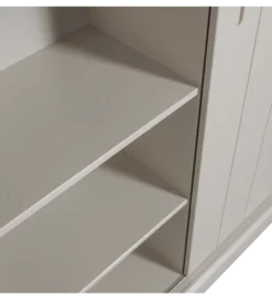 Regał z przesuwnymi drzwiami PINOKY 200 cm szary*WOOOD