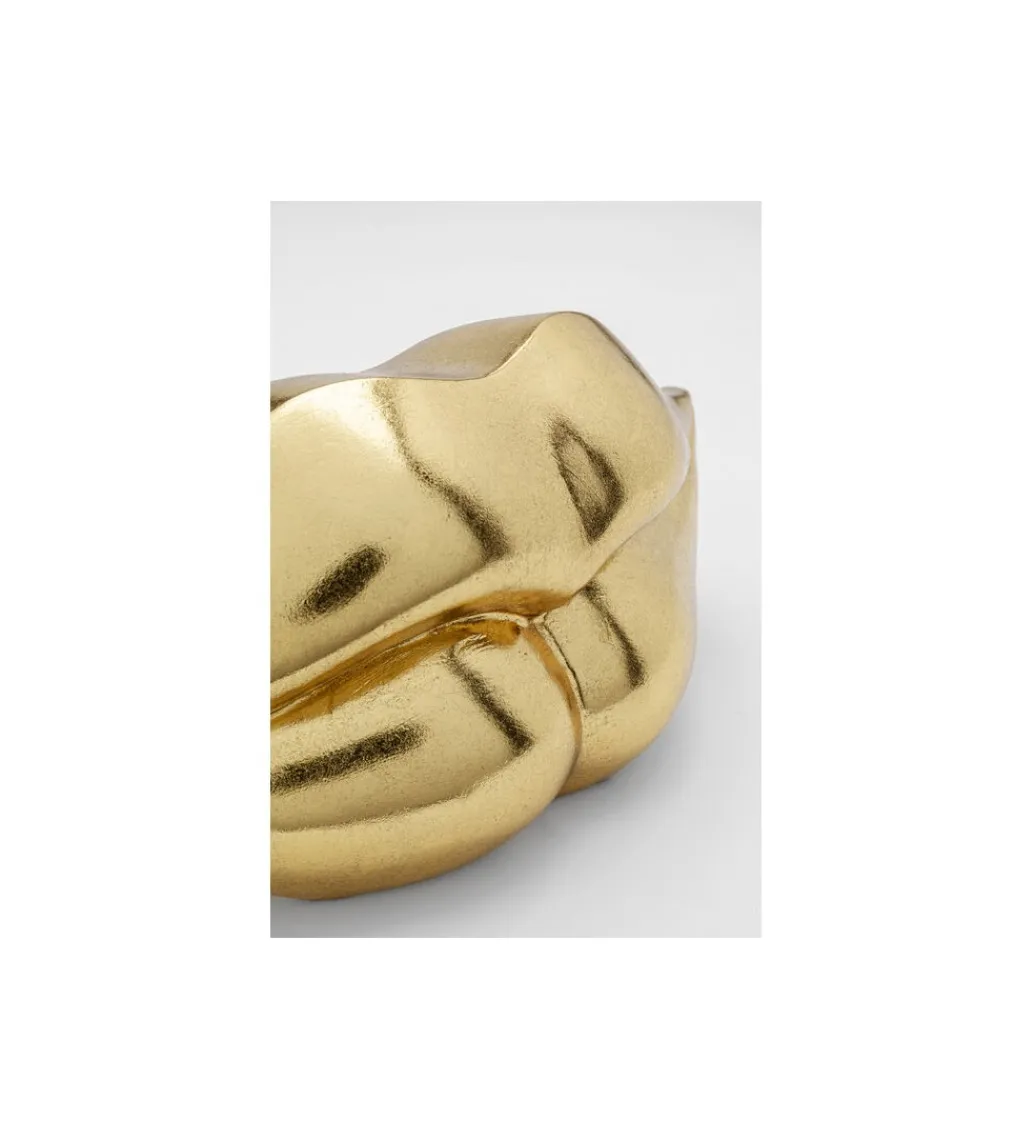 Skarbonka LIPS 13 cm złota*KDesign Best