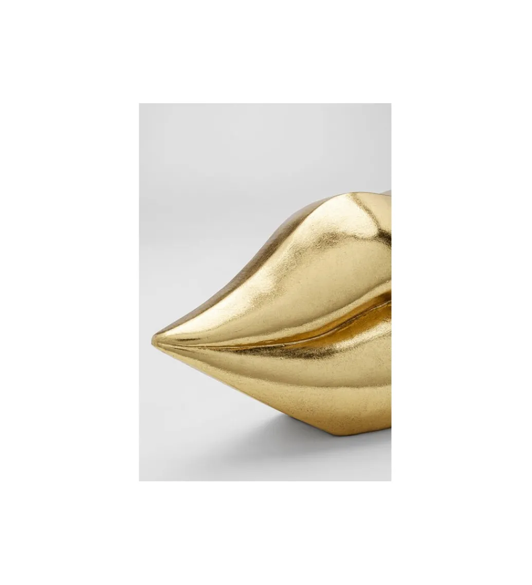Skarbonka LIPS 13 cm złota*KDesign Best