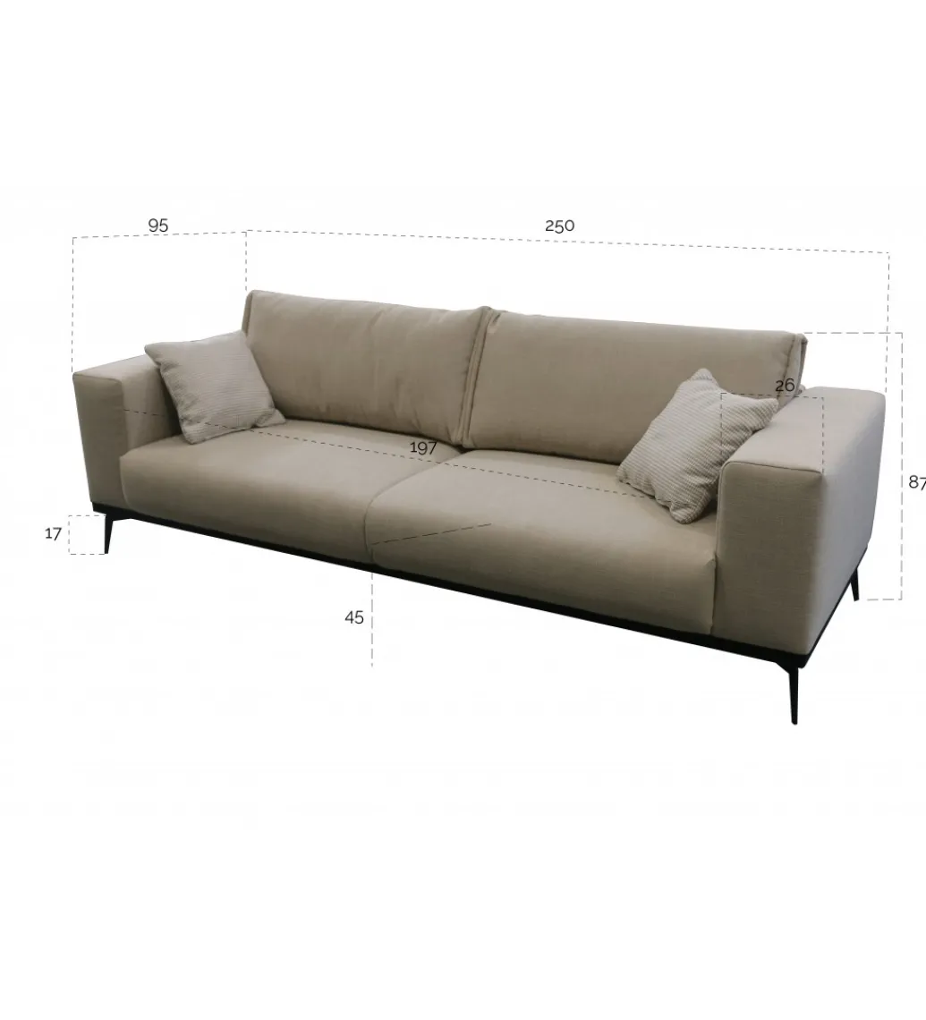 Sofa ARIELLE Chesterfield 205 cm zielona*Comforteo New