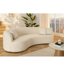 Sofa ATELIER 230 cm 3-osobowa bouclé beżowa*Invicta Interior Hot