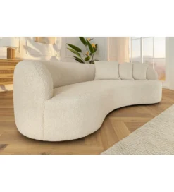 Sofa ATELIER 230 cm 3-osobowa bouclé beżowa*Invicta Interior Hot