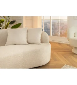 Sofa ATELIER 230 cm 3-osobowa bouclé beżowa*Invicta Interior Hot