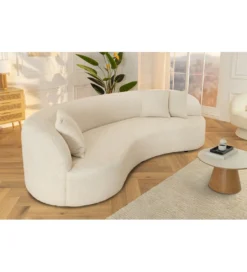 Sofa ATELIER 230 cm 3-osobowa bouclé beżowa*Invicta Interior Hot