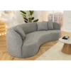 Sofa ATELIER 230 cm 3 osobowa bouclé szary*Invicta Interior Best