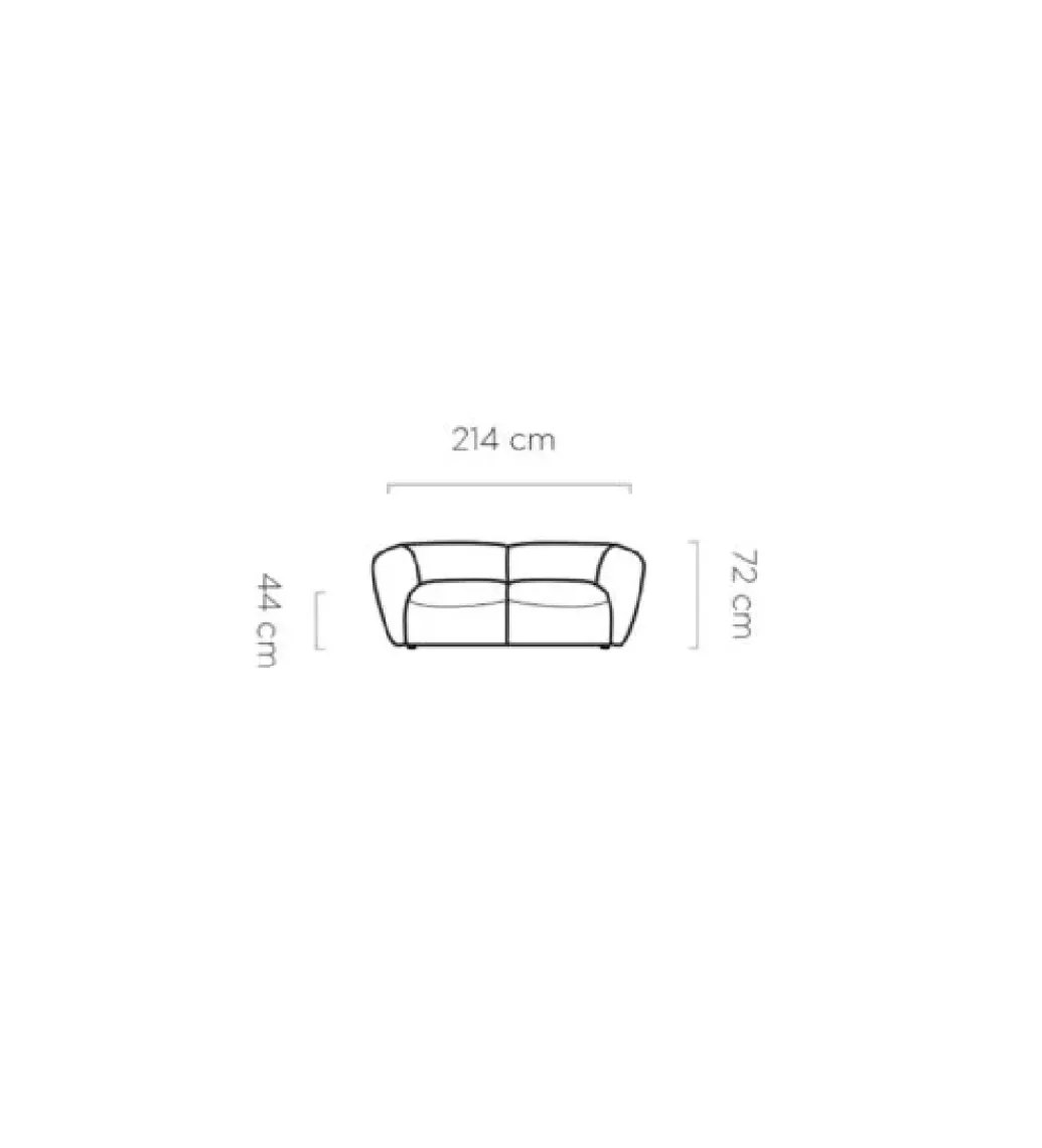 Sofa BAHAMA Candelo A 214 cm o głębokości siedziska 70 cm*Wersal Hot