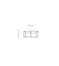 Sofa BAHAMA Candelo A 214 cm o głębokości siedziska 70 cm*Wersal Hot