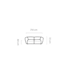 Sofa BAHAMA Candelo B 214 cm o głębokości siedziska 80 cm*Wersal Sale