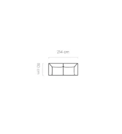 Sofa BAHAMA Candelo B 214 cm o głębokości siedziska 80 cm*Wersal Sale