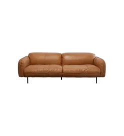 Sofa CALGARY 228 cm skórzana brązowa*KDesign Online