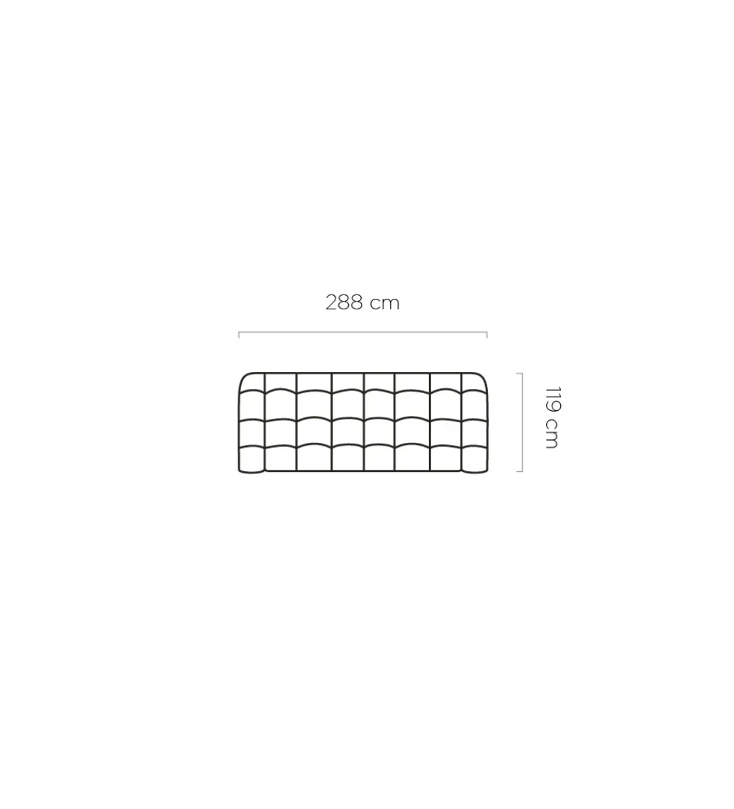Sofa CAMPILE 288 cm elektrycznie wysuwane siedzisko*Wersal Sale