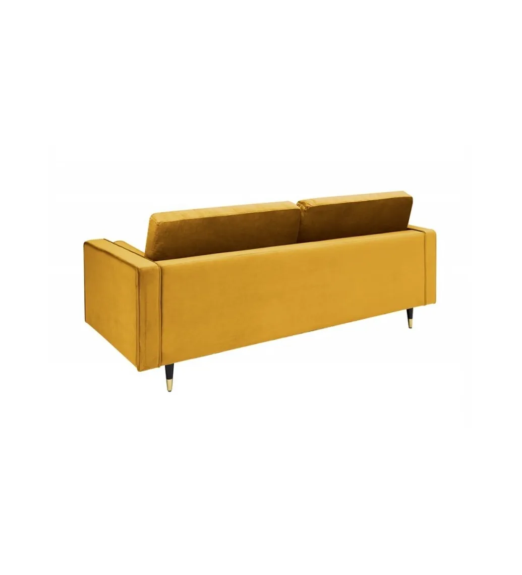 Sofa CANIS 220 cm musztardowo - żółta*Invicta Interior Clearance