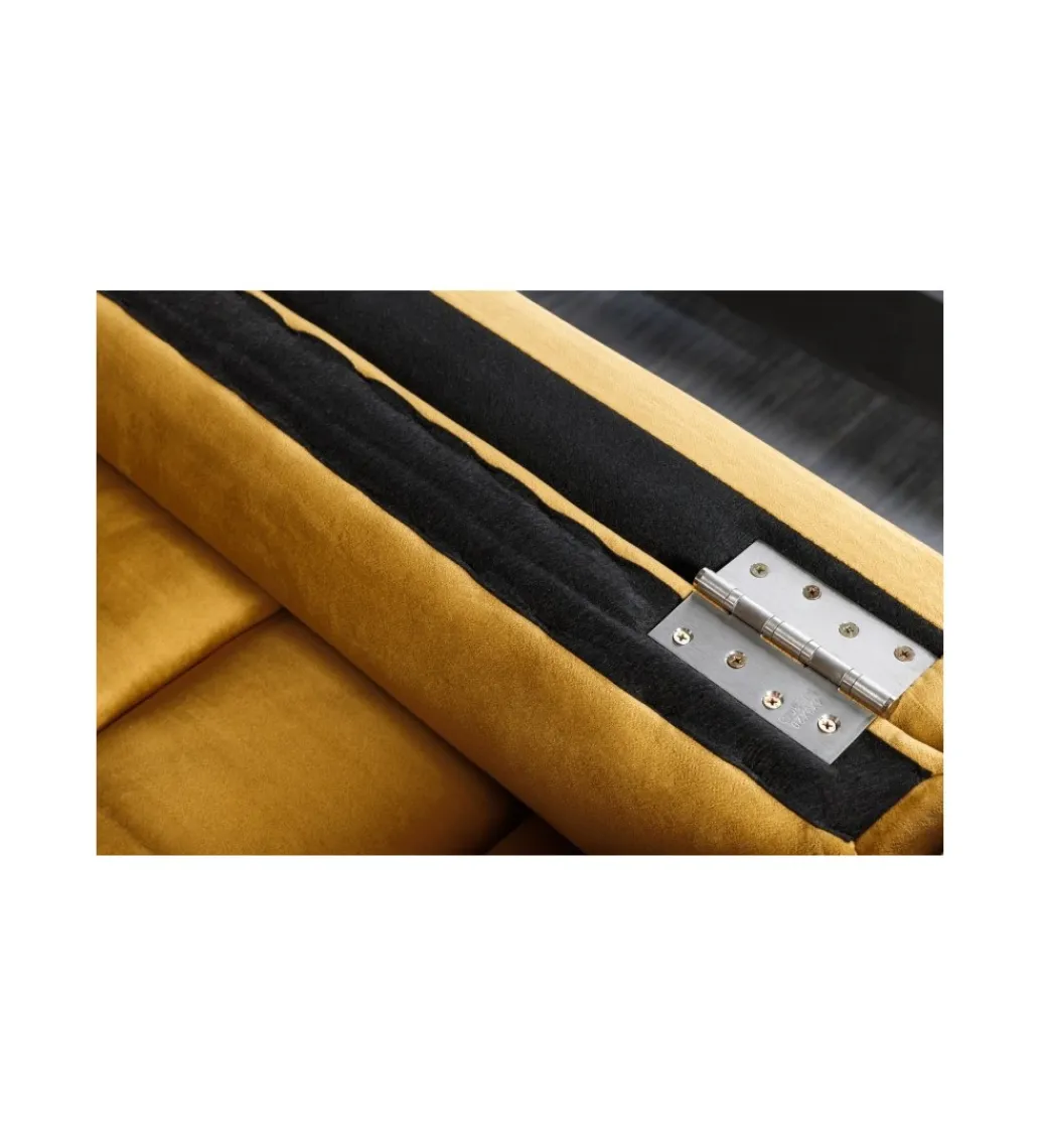Sofa CANIS 220 cm musztardowo - żółta*Invicta Interior Clearance