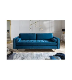Sofa CANIS velvet 220 cm aqua velvet*Invicta Interior Discount