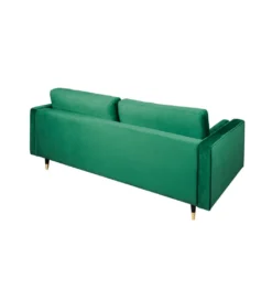 Sofa CANIS  velvet 220 cm szmaragdowo zielony aksamit*Invicta Interior New