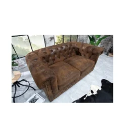 Sofa Chesterfield antyczny brąz*Invicta Interior Hot
