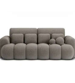 Sofa COTTONN 256 cm z funkcją spania popielaty tkanina royal 20*ZDLINNEO Best