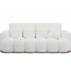 Sofa COTTONN 256 cm z funkcją spania biała tkanina paolli 01*ZDLINNEO Sale