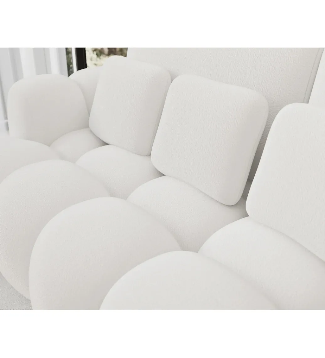 Sofa COTTONN 256 cm z funkcją spania biała tkanina paolli 01*ZDLINNEO Sale