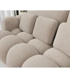 Sofa COTTONN 256 cm z funkcją spania kremowy tkanina royal 18*ZDLINNEO New