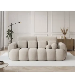 Sofa COTTONN 256 cm z funkcją spania kremowy tkanina royal 18*ZDLINNEO New