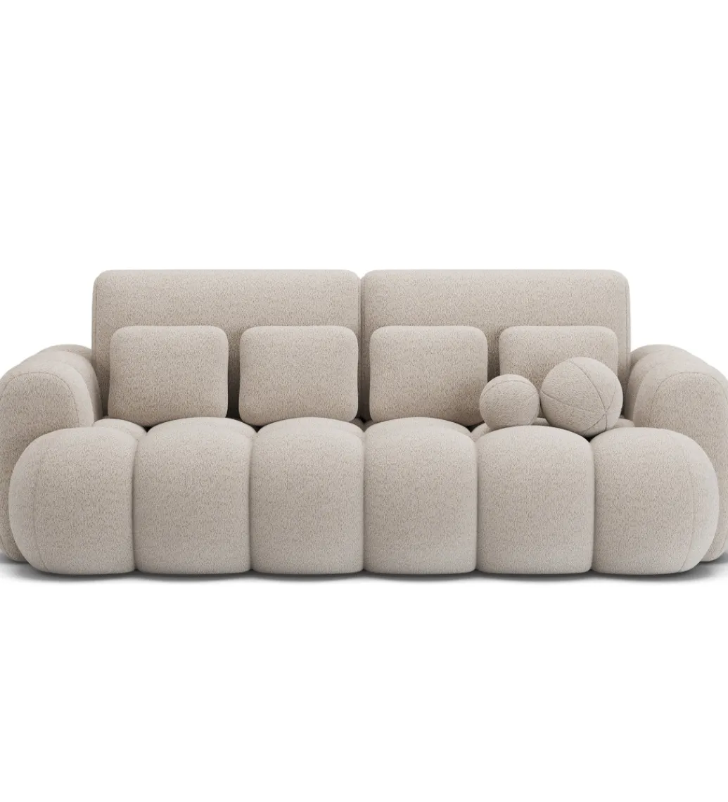 Sofa COTTONN 256 cm z funkcją spania kremowy tkanina royal 18*ZDLINNEO New