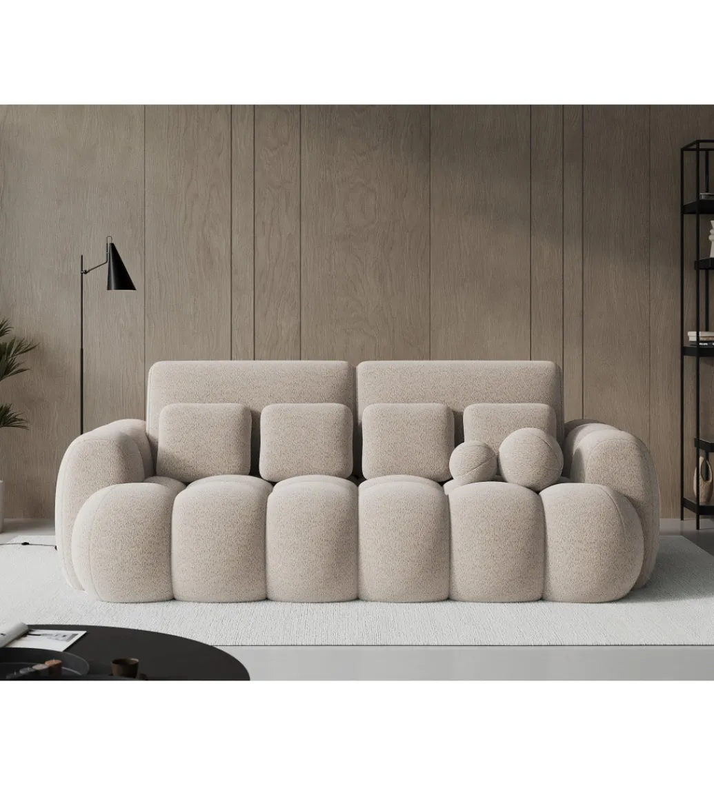 Sofa COTTONN 256 cm z funkcją spania kremowy tkanina royal 18*ZDLINNEO New