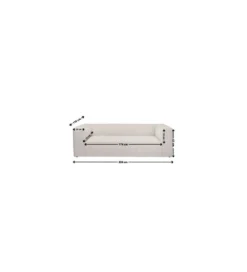 Sofa CUBETTO 220 cm beżowa*KDesign Sale