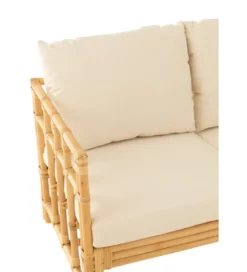Sofa dwuosobowa ELISE 127 cm rattan*J-Line Clearance