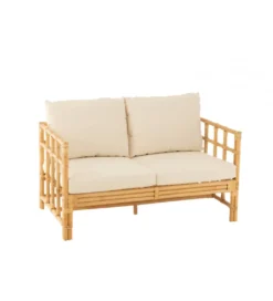 Sofa dwuosobowa ELISE 127 cm rattan*J-Line Clearance