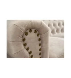 Sofa dwuosobowa ROCHESTER Chesterfield 150 cm beżowa*Invicta Interior Sale