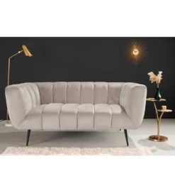 Sofa dwuosobowa Scarlett 165 cm szampański beż*Invicta Interior Best
