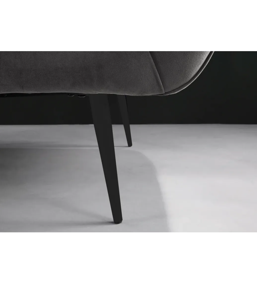 Sofa dwuosobowa Scarlett 165 cm szara*Invicta Interior - przedsprzedaż Outlet