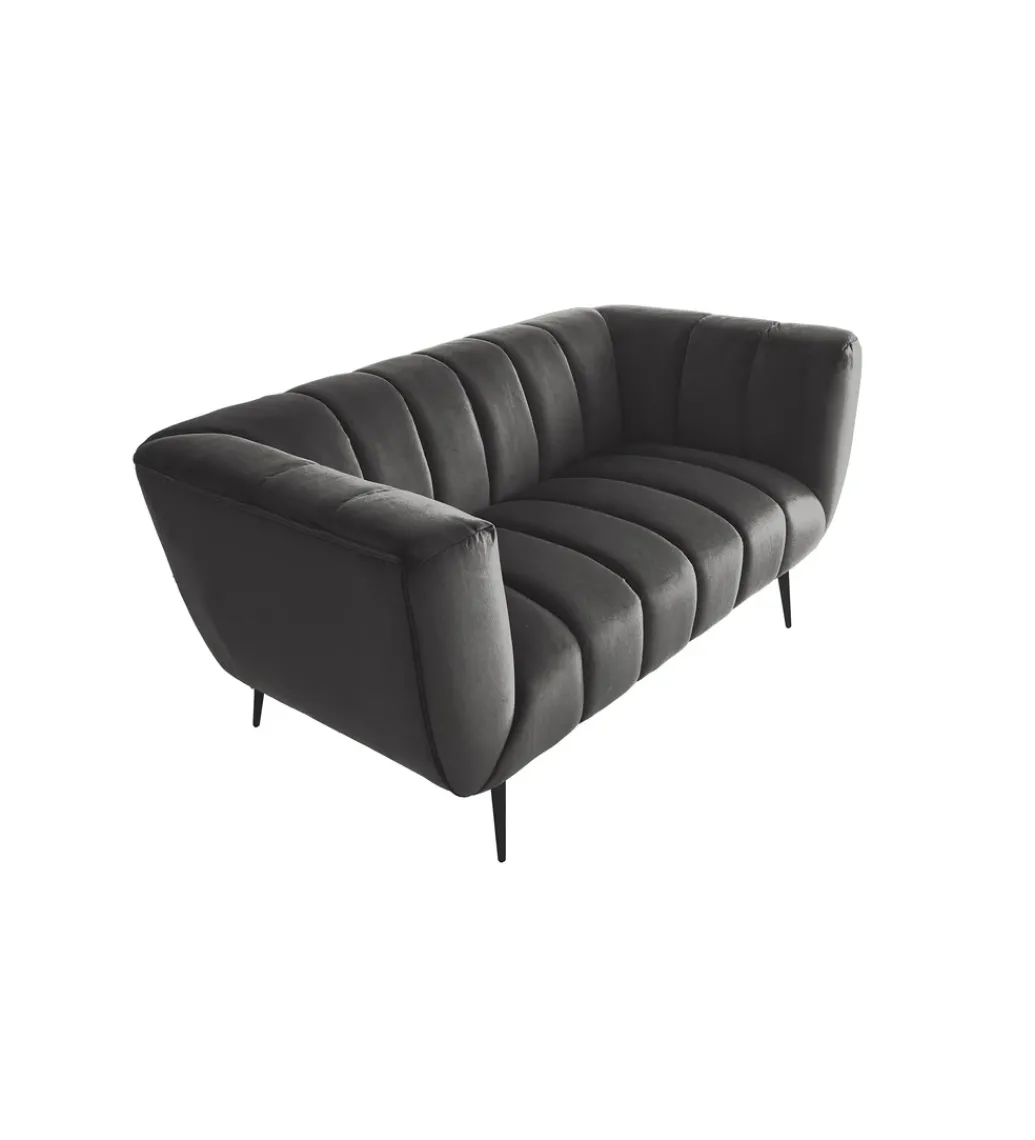 Sofa dwuosobowa Scarlett 165 cm szara*Invicta Interior - przedsprzedaż Outlet