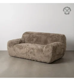 Sofa dwuosobowa WOLLY 185 cm brązowy*Zona-Design