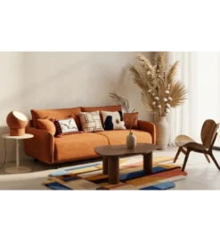 Sofa FABIOLA 218 cm z funkcją spania z pojemnikiem na pościel*Comforteo Discount