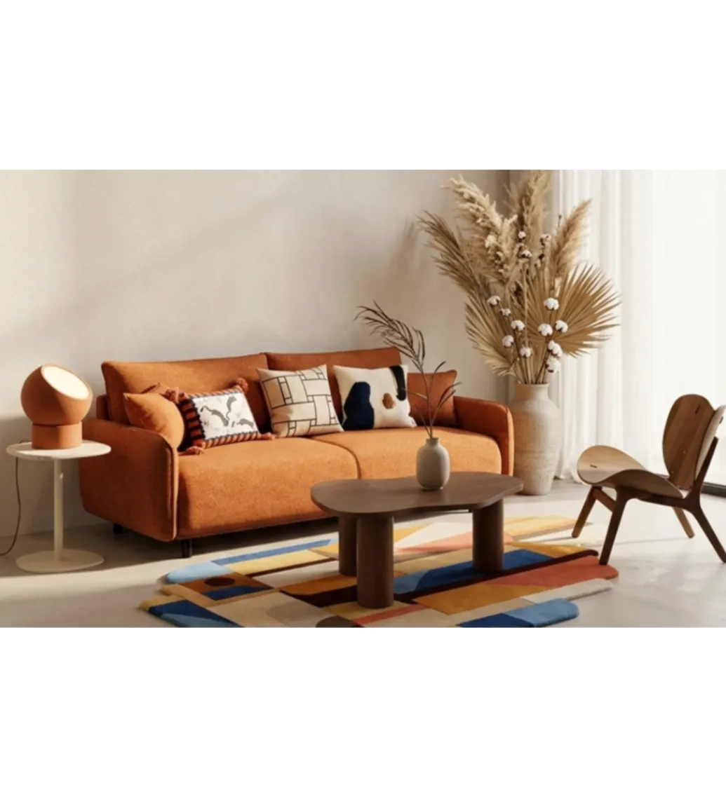 Sofa FABIOLA 218 cm z funkcją spania z pojemnikiem na pościel*Comforteo Discount