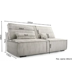 Sofa GIGI 210 cm*Kmeble Best