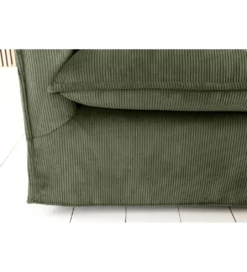 Sofa HEAVEN 200 cm cord zielony*Invicta Interior New