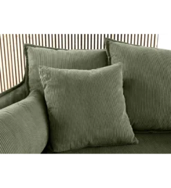 Sofa HEAVEN 200 cm cord zielony*Invicta Interior New
