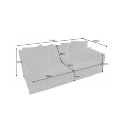 Sofa HEAVENLY Heaven 210 cm ciemnozielona*Invicta Interior Sale