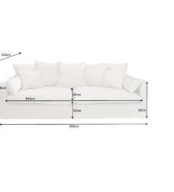 Sofa HEAVENLY Heaven 202 cm naturalna*Invicta Interior Sale